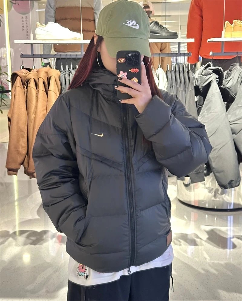 耐克棉衣棉服男女2024秋冬新款棉袄休闲保暖防风连帽棉服运动夹克外套   4183   M3XL  9