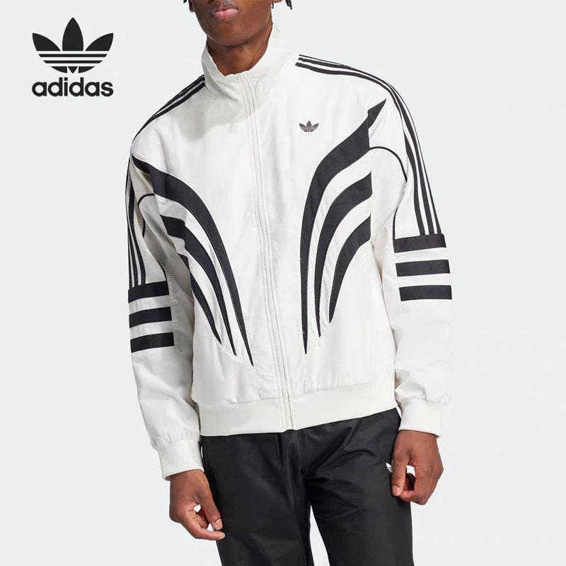 阿迪达斯三叶草运动休闲风衣男女2025秋季外套宽松潮连帽薄     6724   S2XL