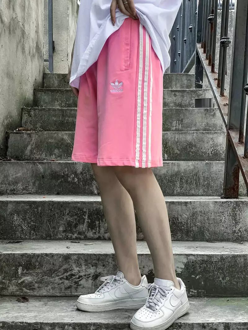 阿迪达斯三叶草运动休闲短裤2022夏季新款男女休闲百搭夏季宽松裤子潮60258SY M2XL  4