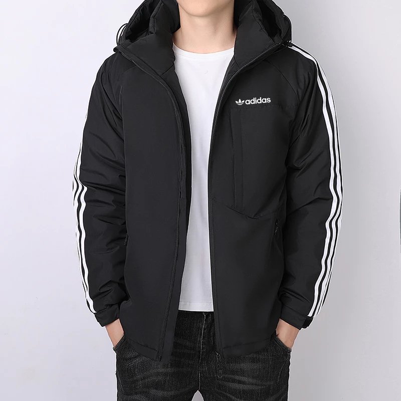 阿迪达斯棉衣男2023秋冬新款棉袄休闲保暖防风连帽棉服运动夹克外套 2333棉 S3XL 2