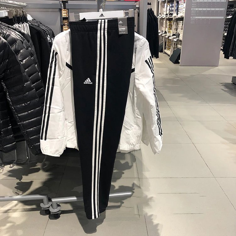 Adidas阿迪达斯男裤长裤2025新款经典三条杠直筒运动休闲裤子8747 S3XL