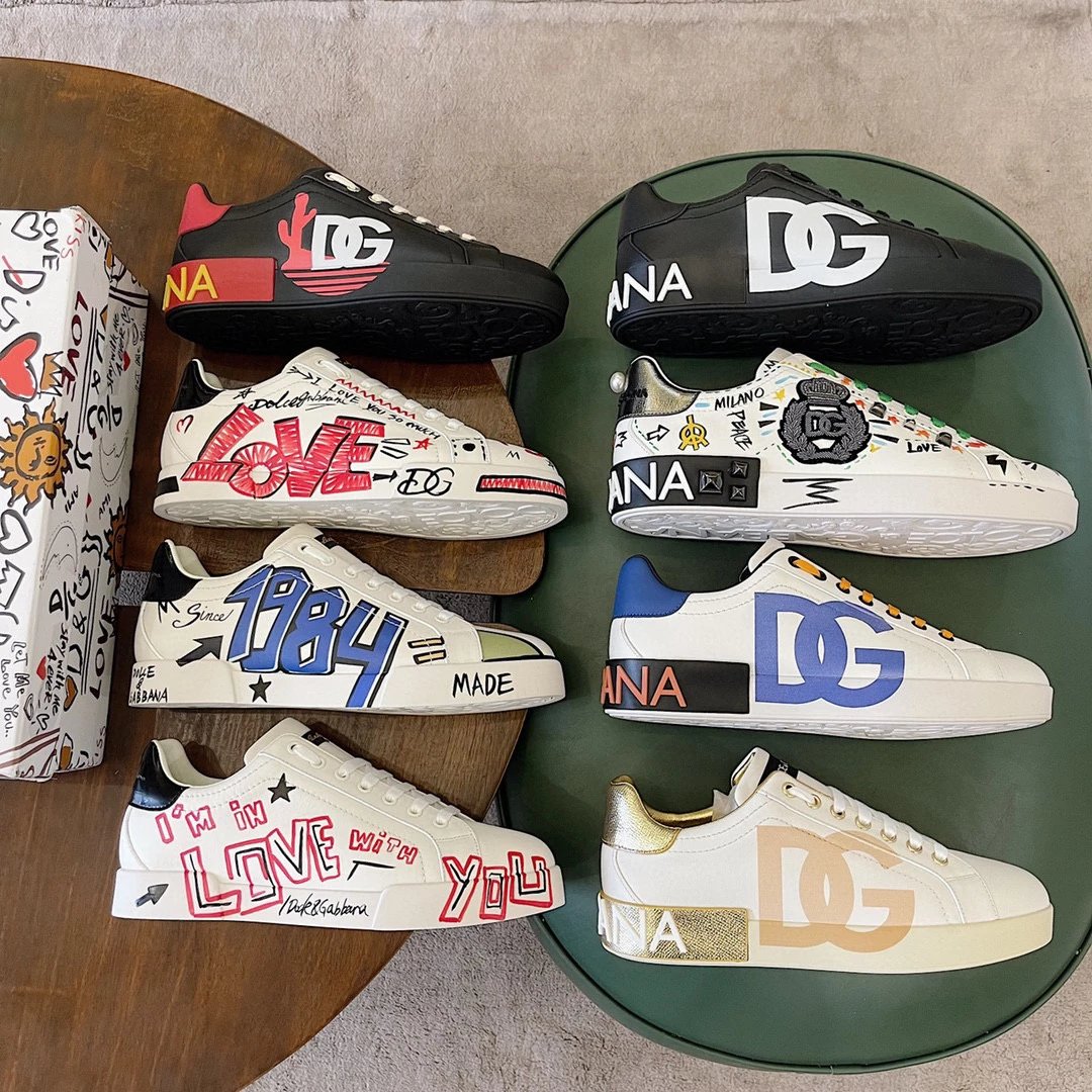 Zaizaijia DG2023 New Product First layer Leather Printed Men's Casual Sports Shoes Board Shoes