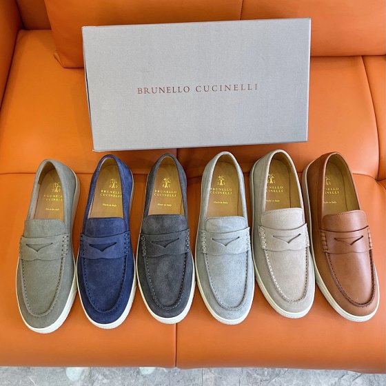 2023 new BC top layer cowhide men's casual and versatile loafers in 6 colors