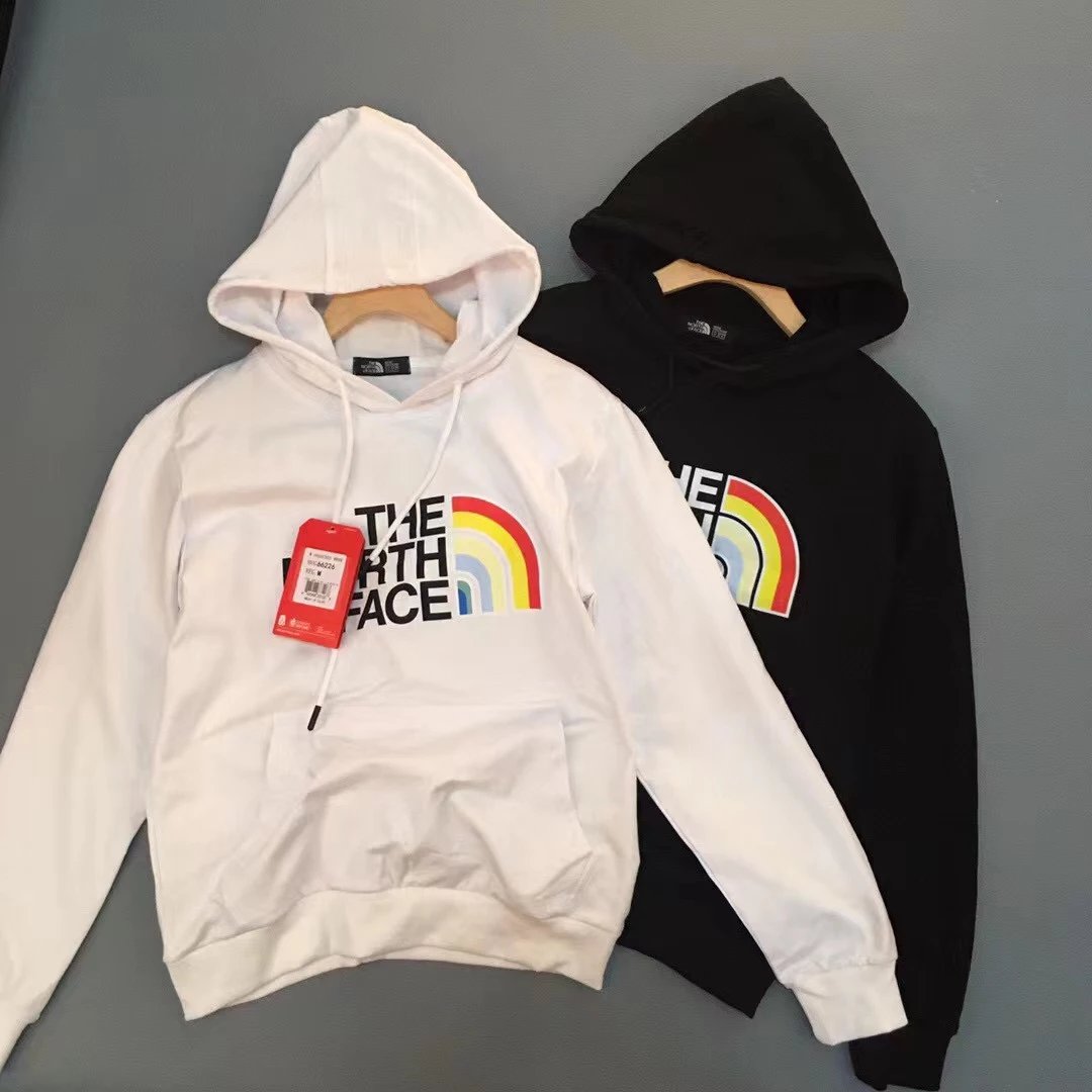 The North Face TNF sweater men and women 2023 fall and winter new padded thickened couple casual hooded sweater sports pullover N-669 M-5XL