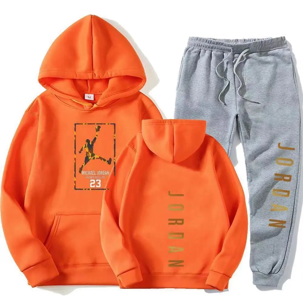 Fall Winter Hoodie Set Casual Sweatshirt Outfit