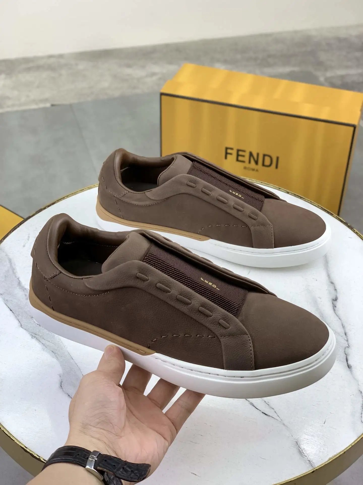 Fendi Leather Casual Sneakers - Style 4