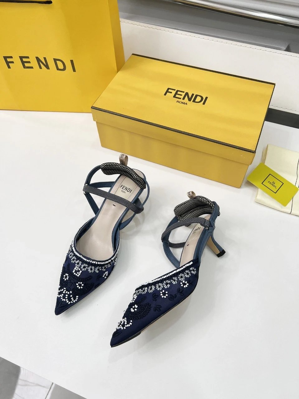 Fendi Colibri Slingback Pumps - Style 4