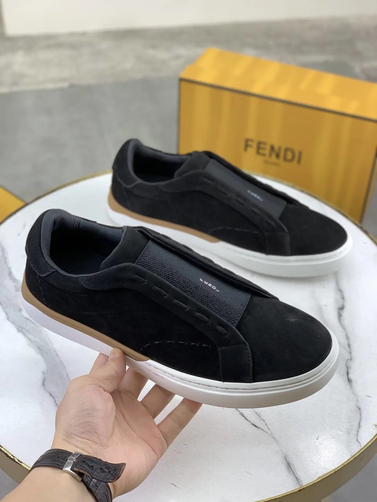 Fendi Leather Casual Sneakers - Style 3
