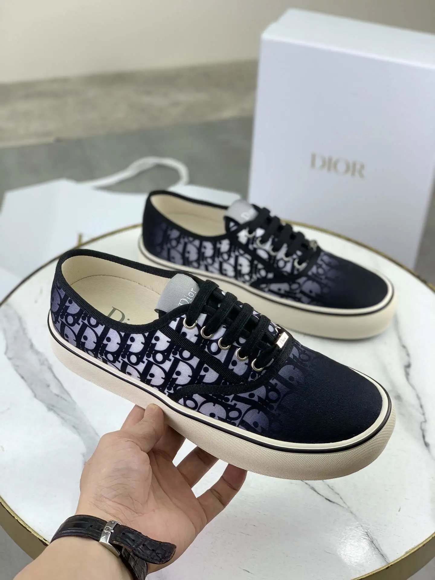 Dior Chrono Sneakers Black - Style 1