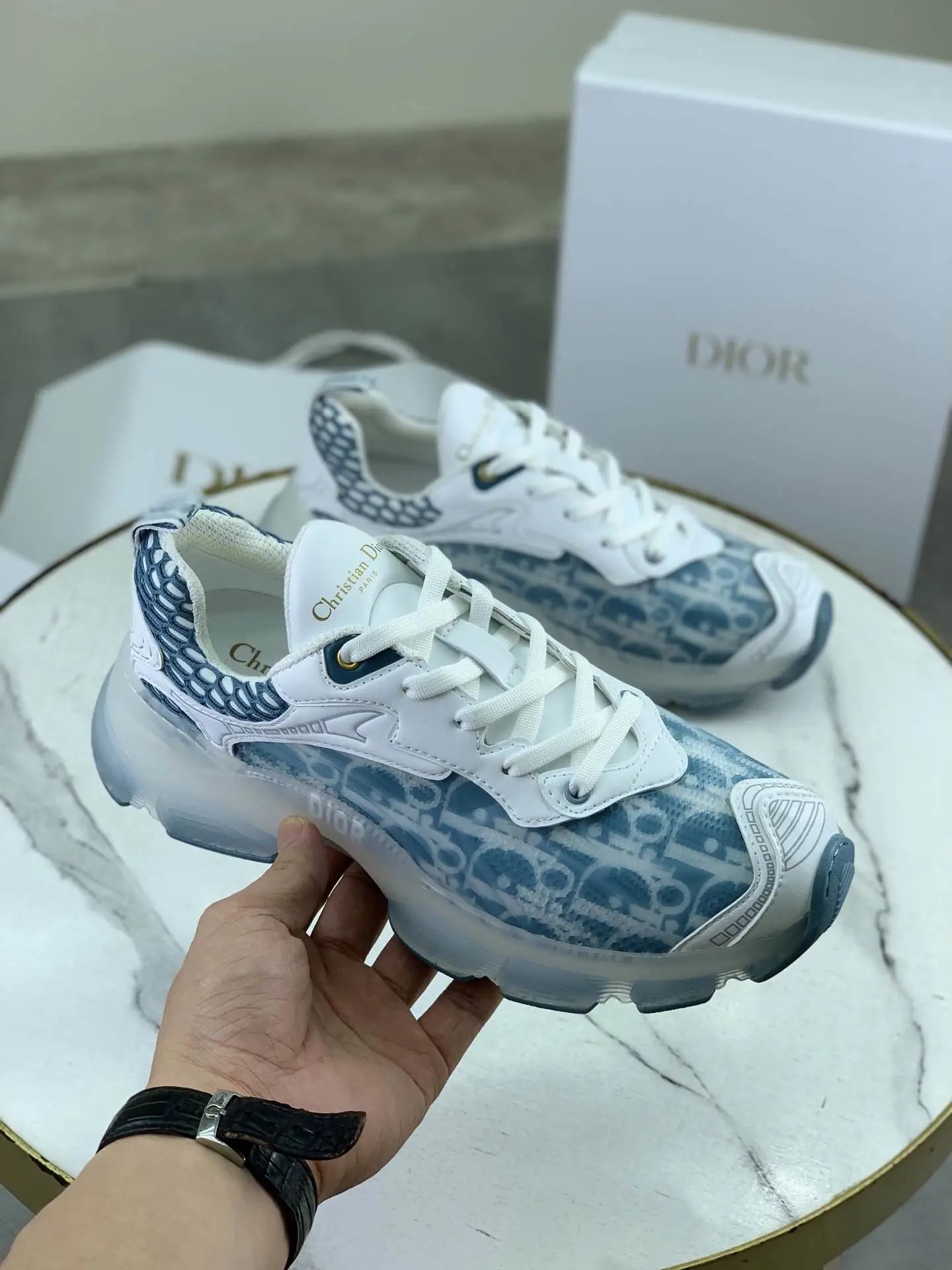 Dior Chrono Sneakers Black - Style 2