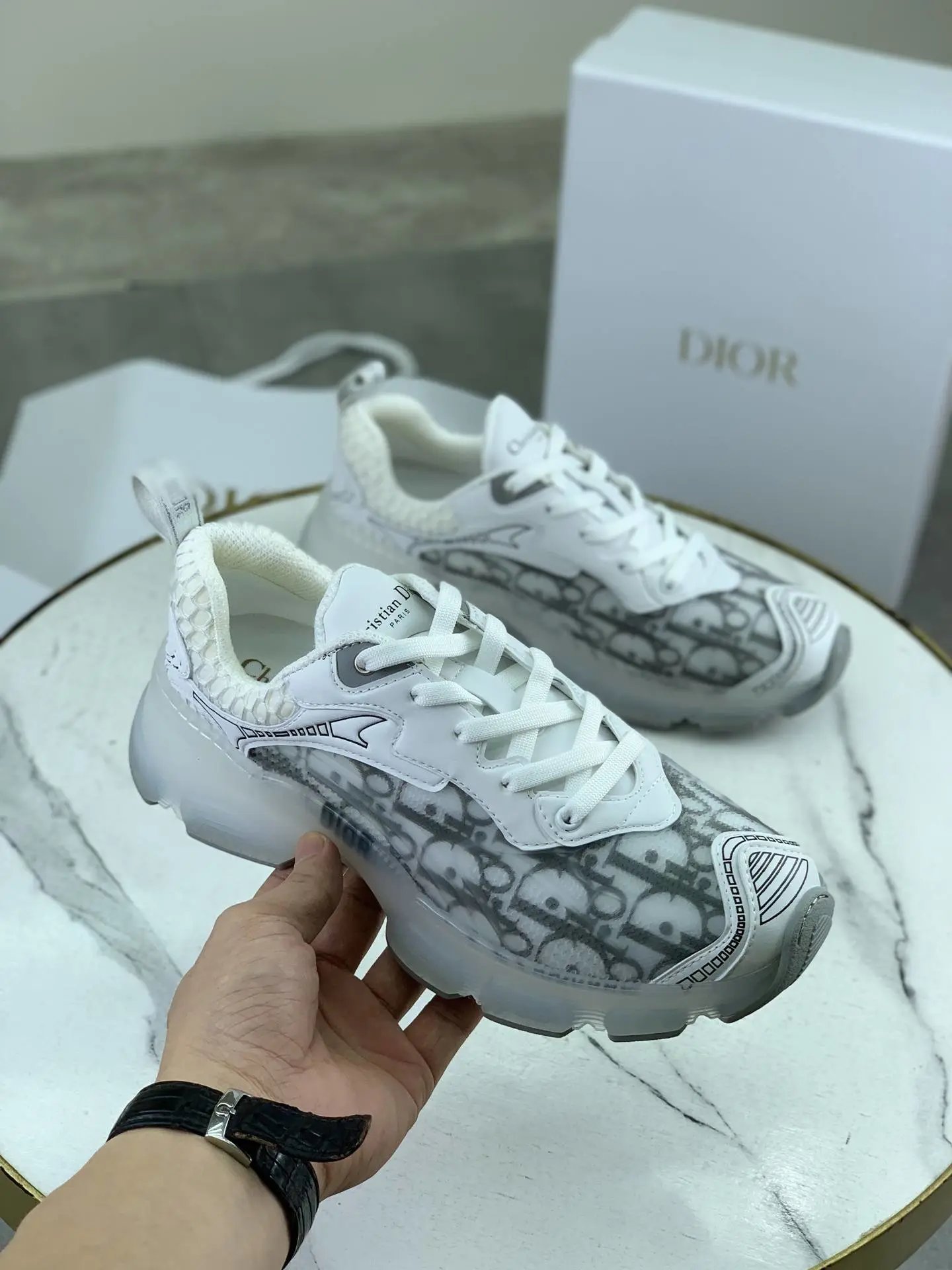Dior Chrono Sneakers Black - Style 3