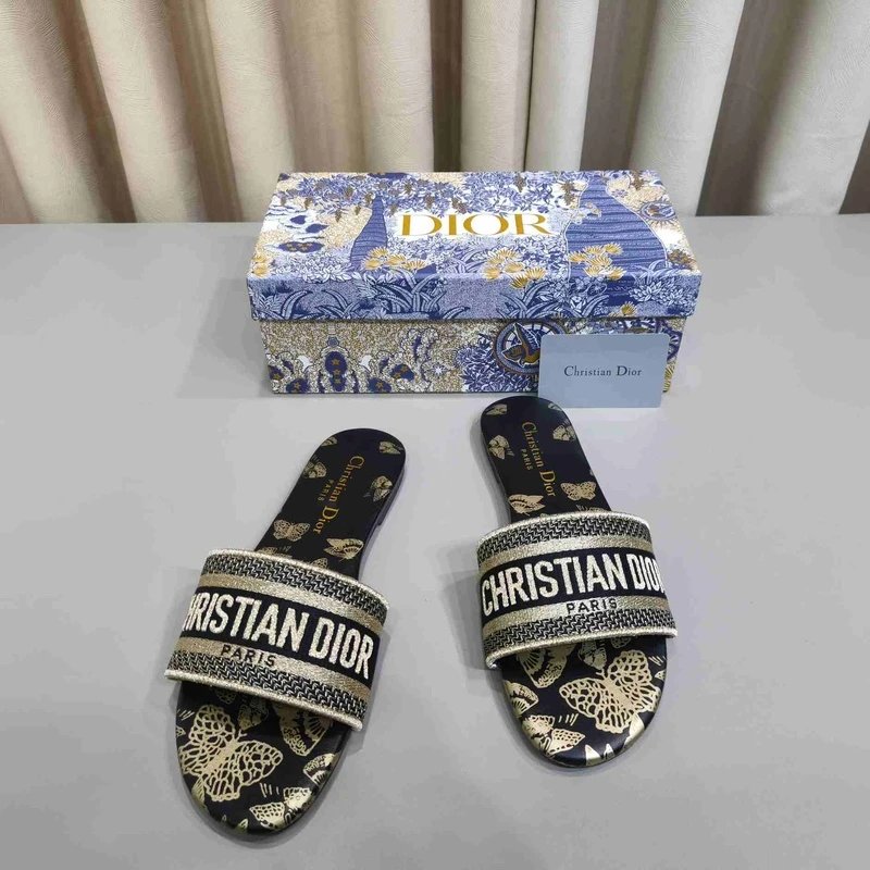 Dior Jacquard Slides - Style 7