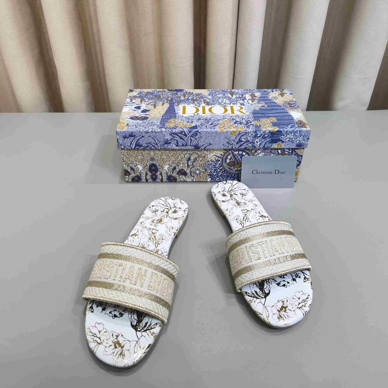 Dior Jacquard Slides - Style 5