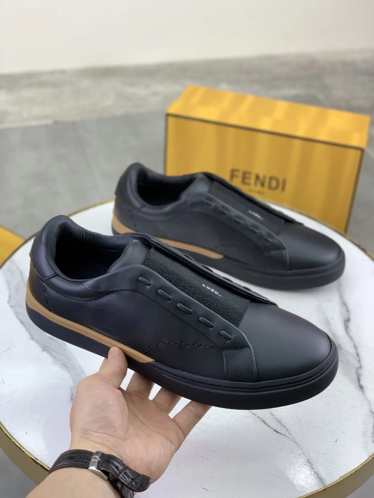 Fendi Leather Casual Sneakers - Style 2