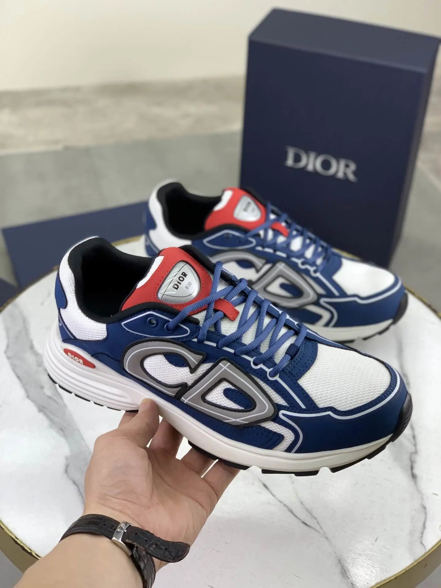 Dior B30 Low-Top Sneakers White - Style 1
