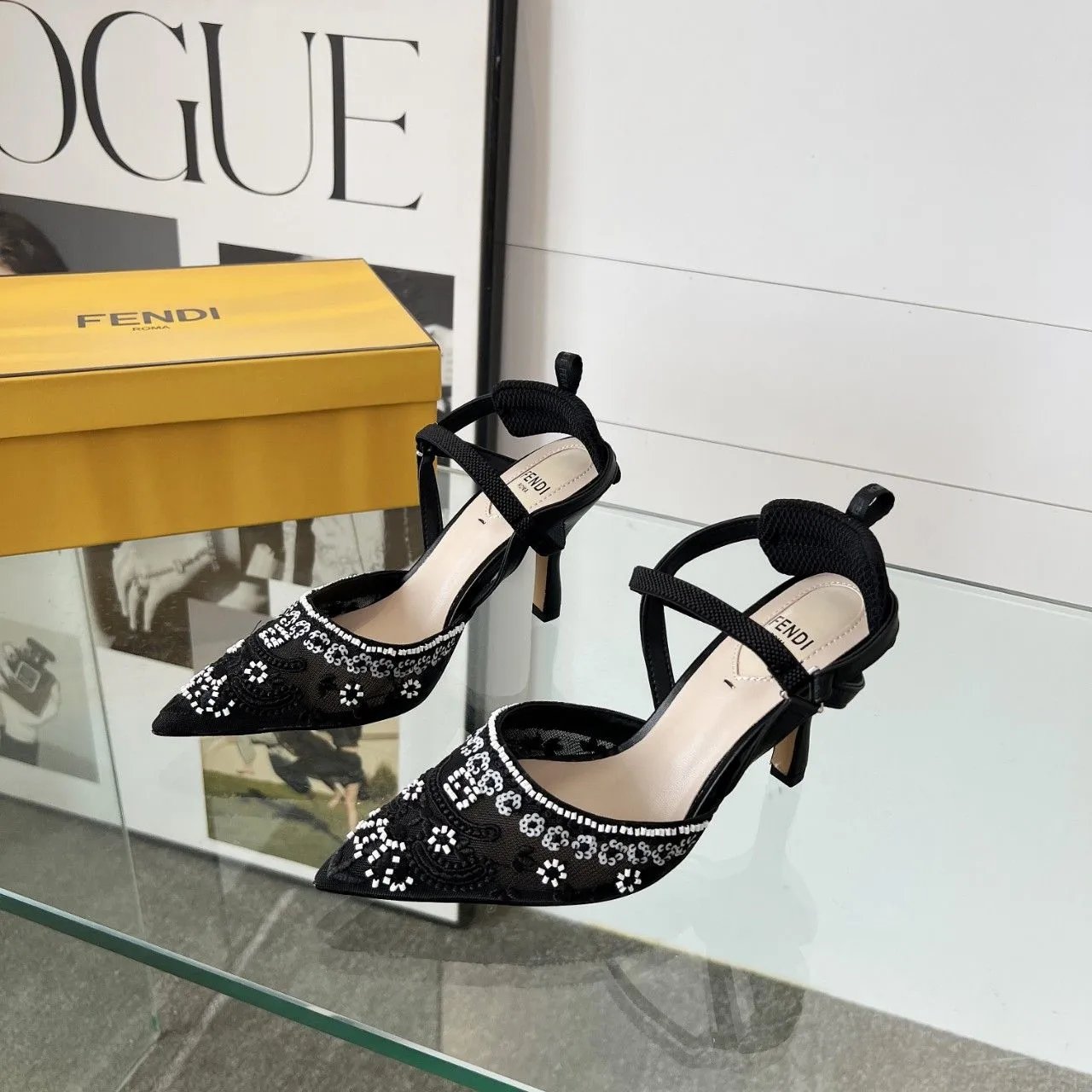 Fendi Colibri Slingback Pumps - Style 2