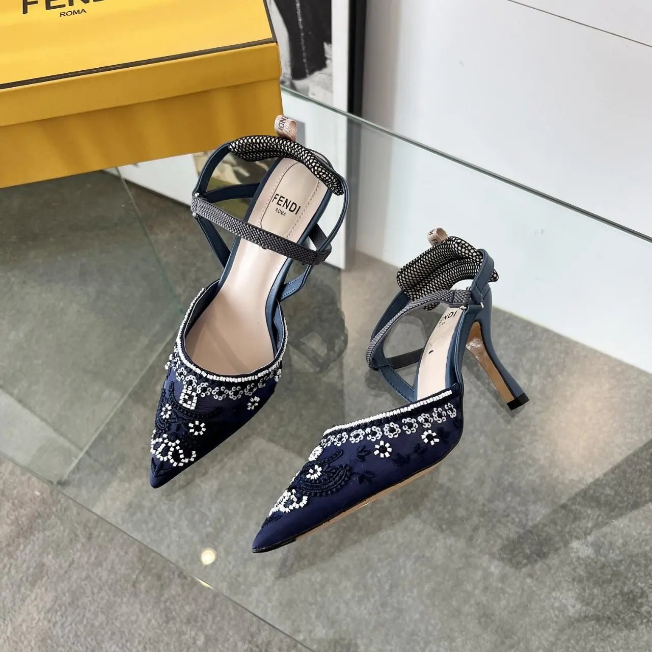 Fendi Colibri Slingback Pumps - Style 3
