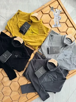 thumbnail for 户外加绒加厚拉链立领长袖绒衣