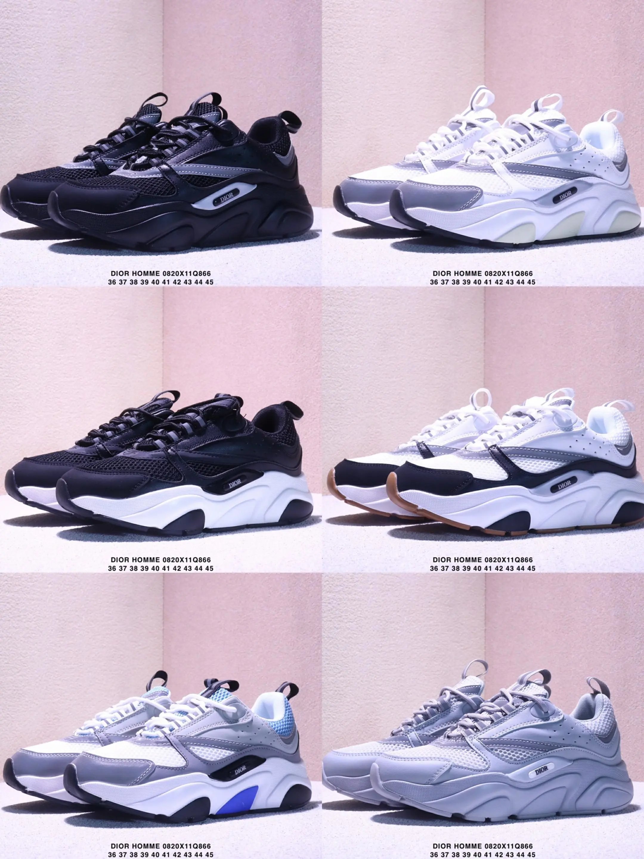 Dior Homme Classic Vintage Dad Shoes High-End Brand