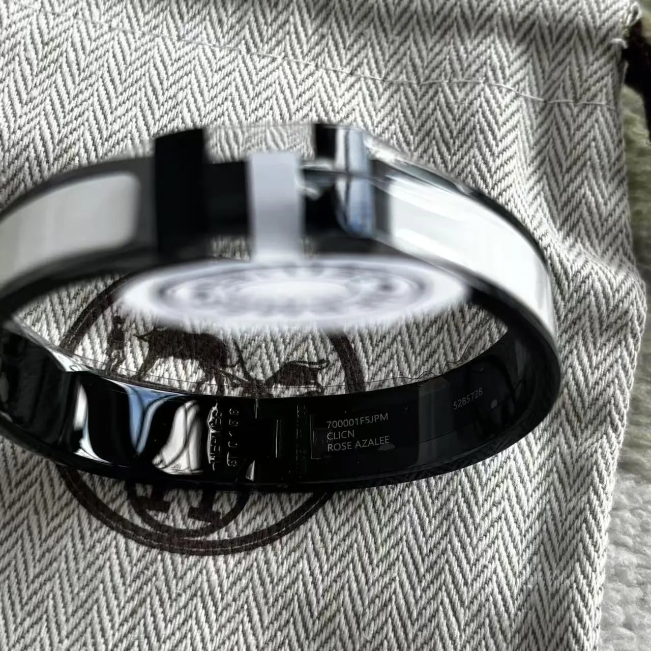 Hermès Collier de Chien Purple Enamel Gold-Plated Bracelet Jewelry - 6