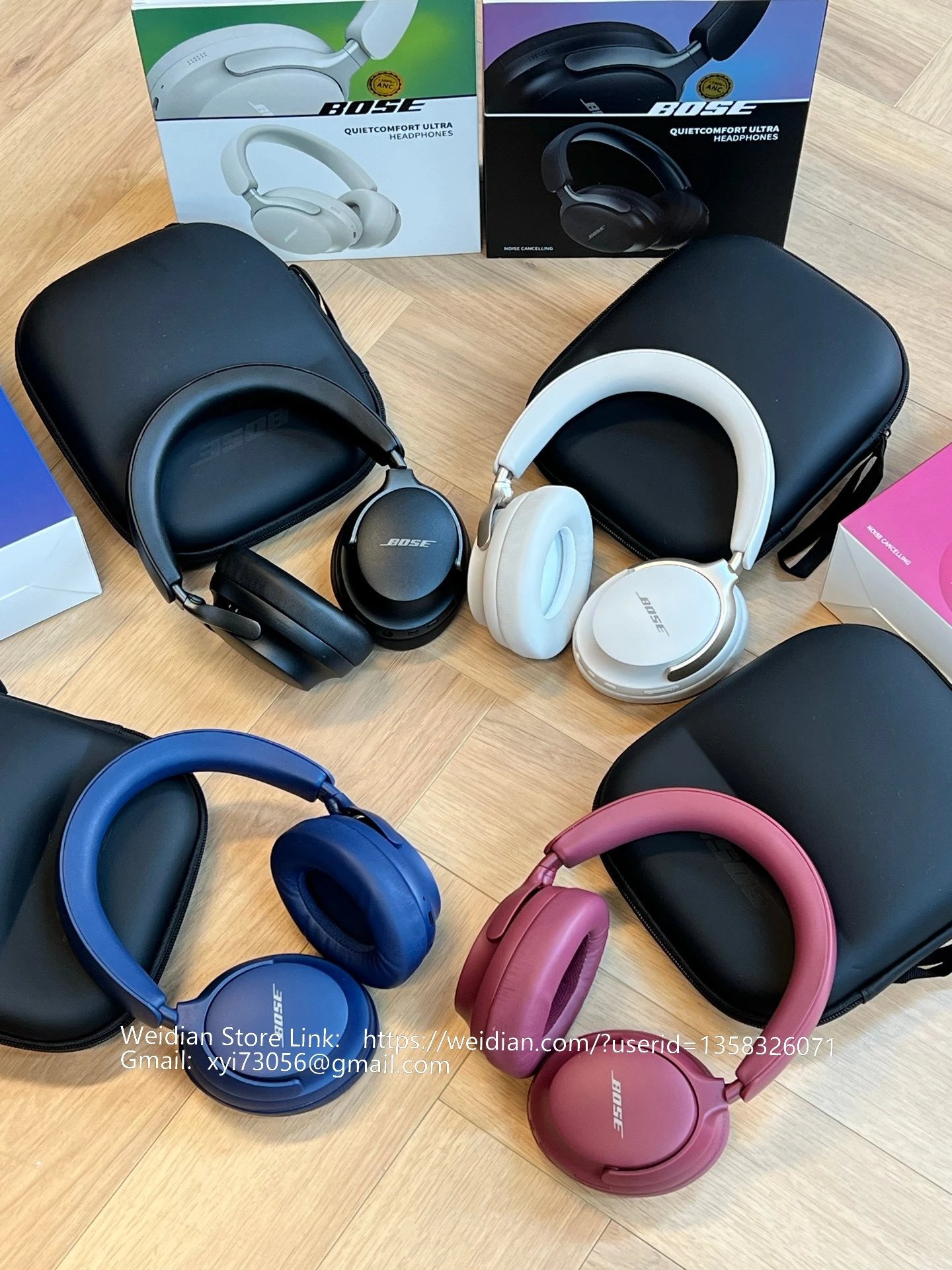 Bose QuietComfort Ultra White Over-Ear Headphones - 5