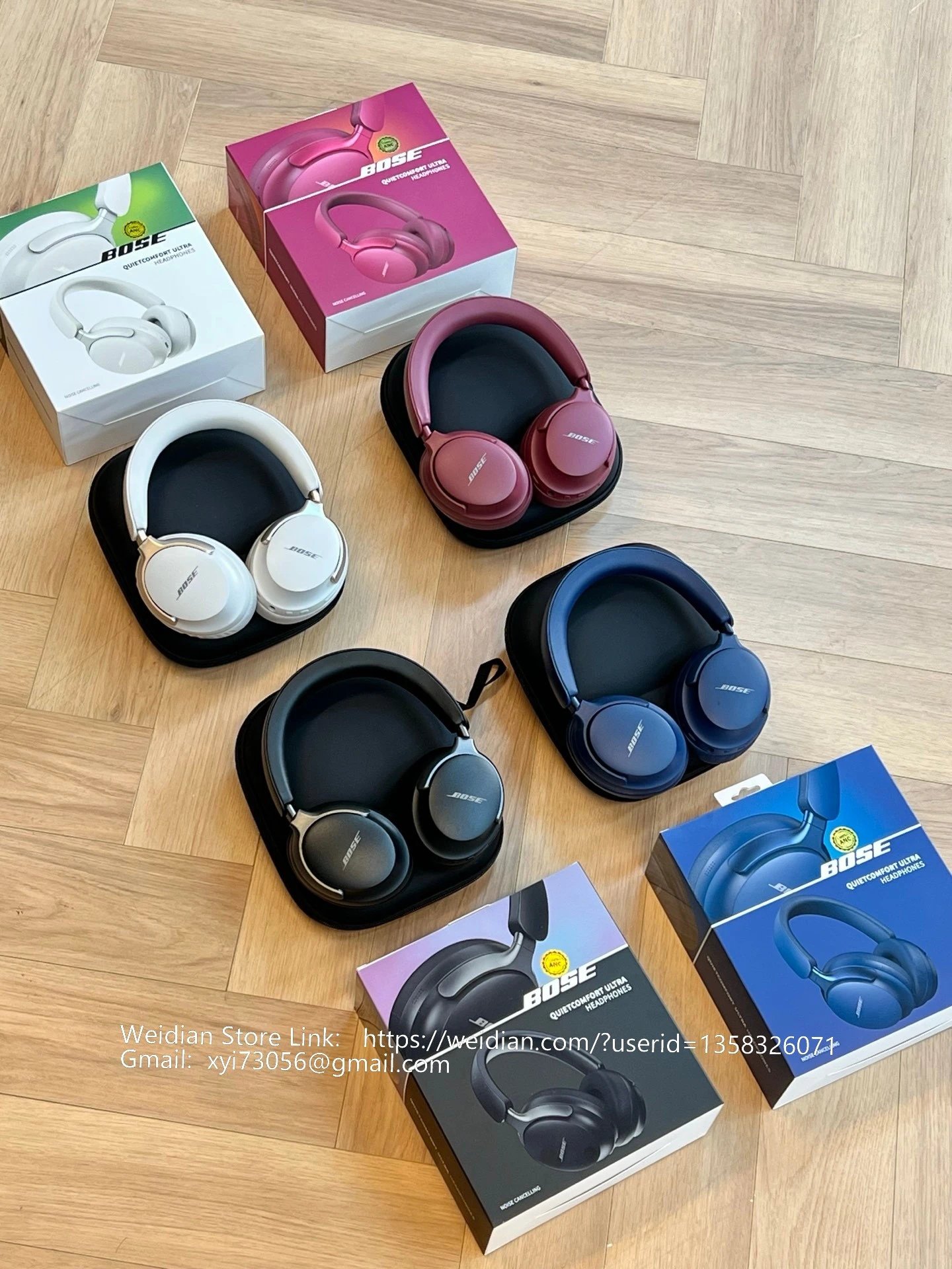 Bose QuietComfort Ultra White Over-Ear Headphones - 16