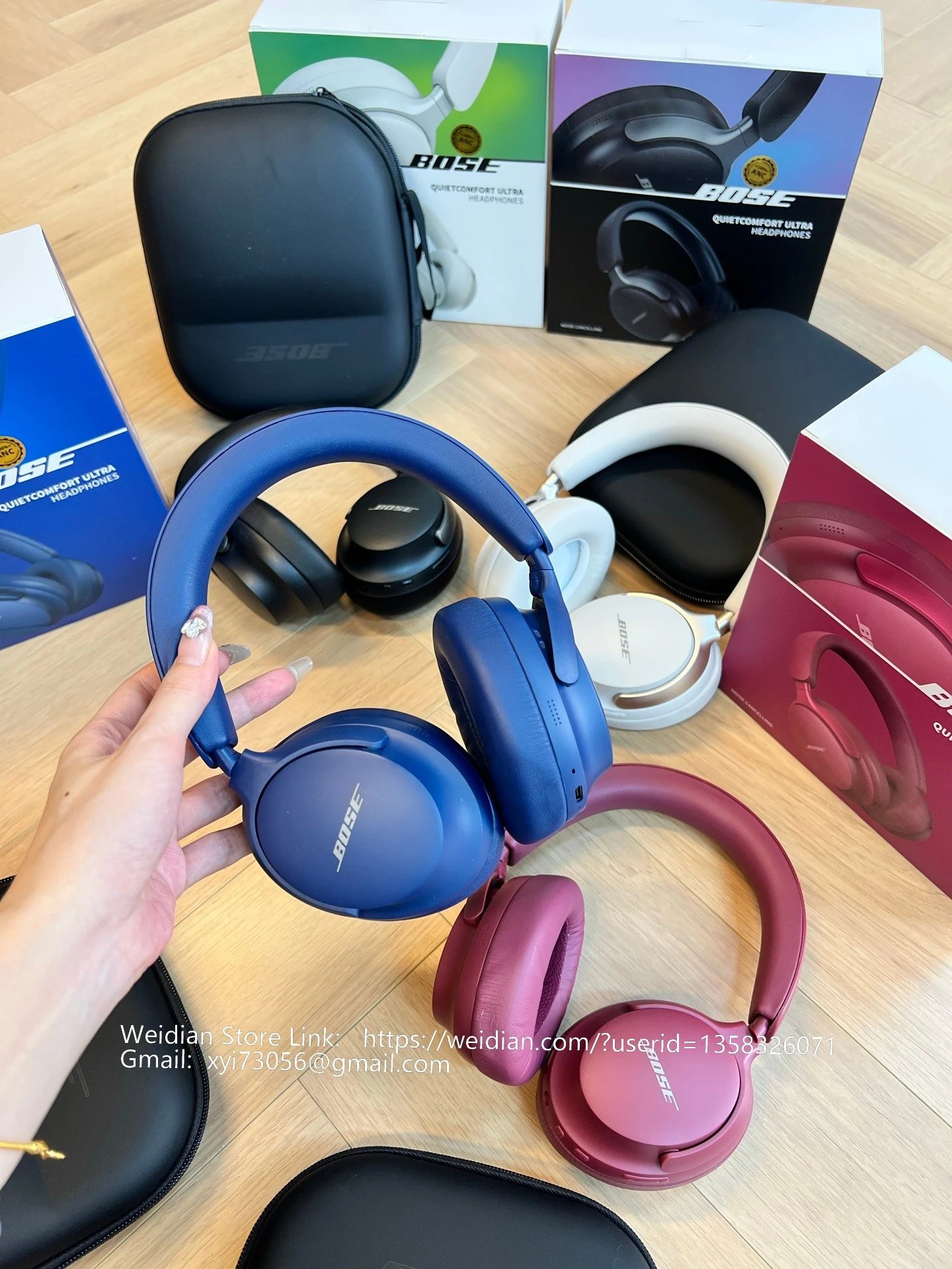 Bose QuietComfort Ultra White Over-Ear Headphones - 10