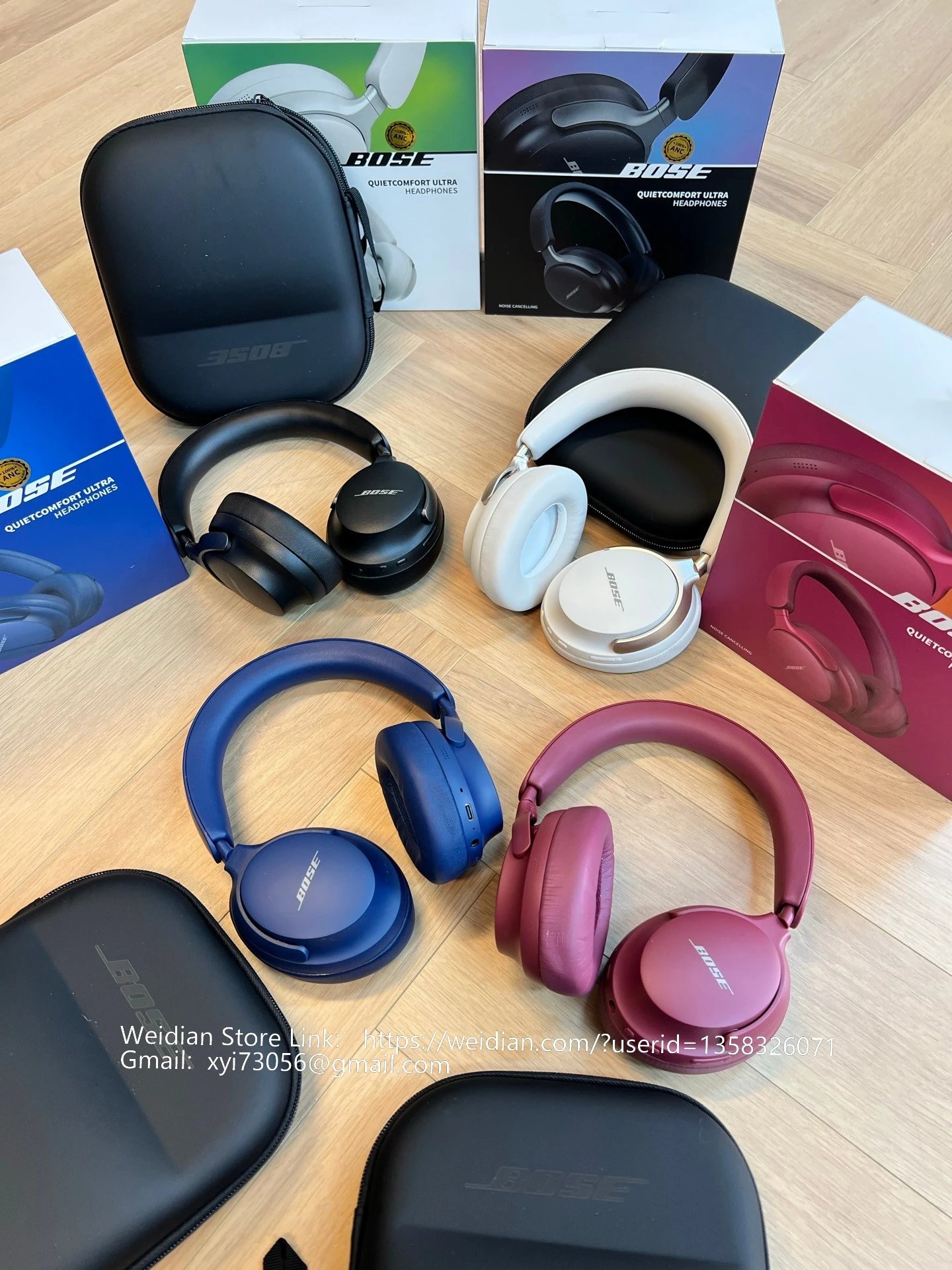 Bose QuietComfort Ultra White Over-Ear Headphones - 6