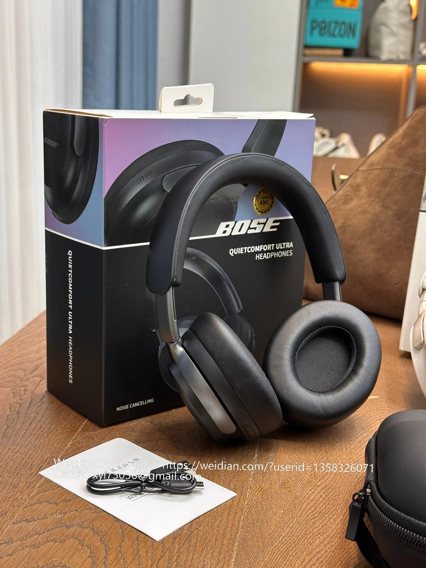 Bose QuietComfort Ultra White Over-Ear Headphones - 42