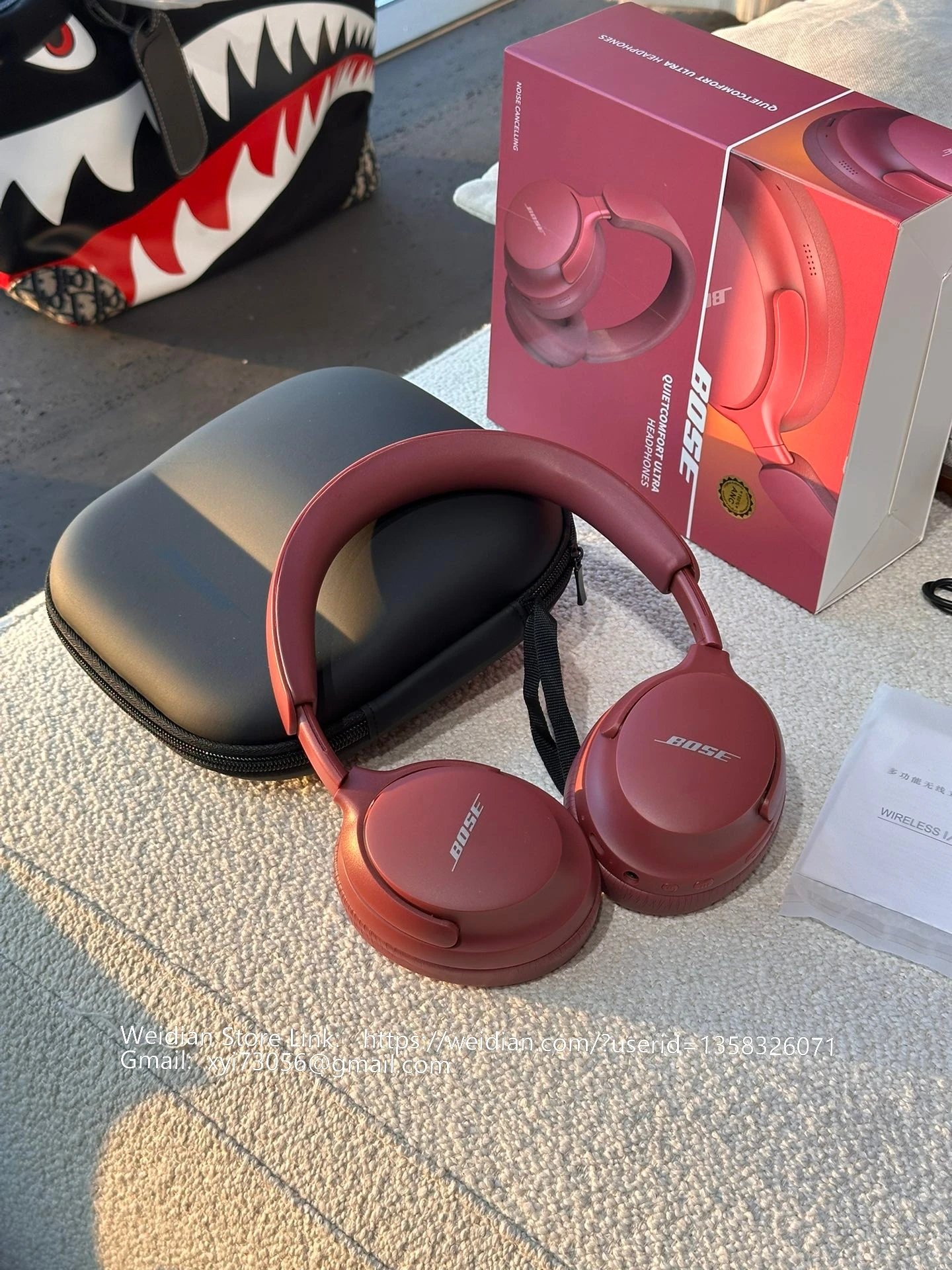 Bose QuietComfort Ultra White Over-Ear Headphones - 55