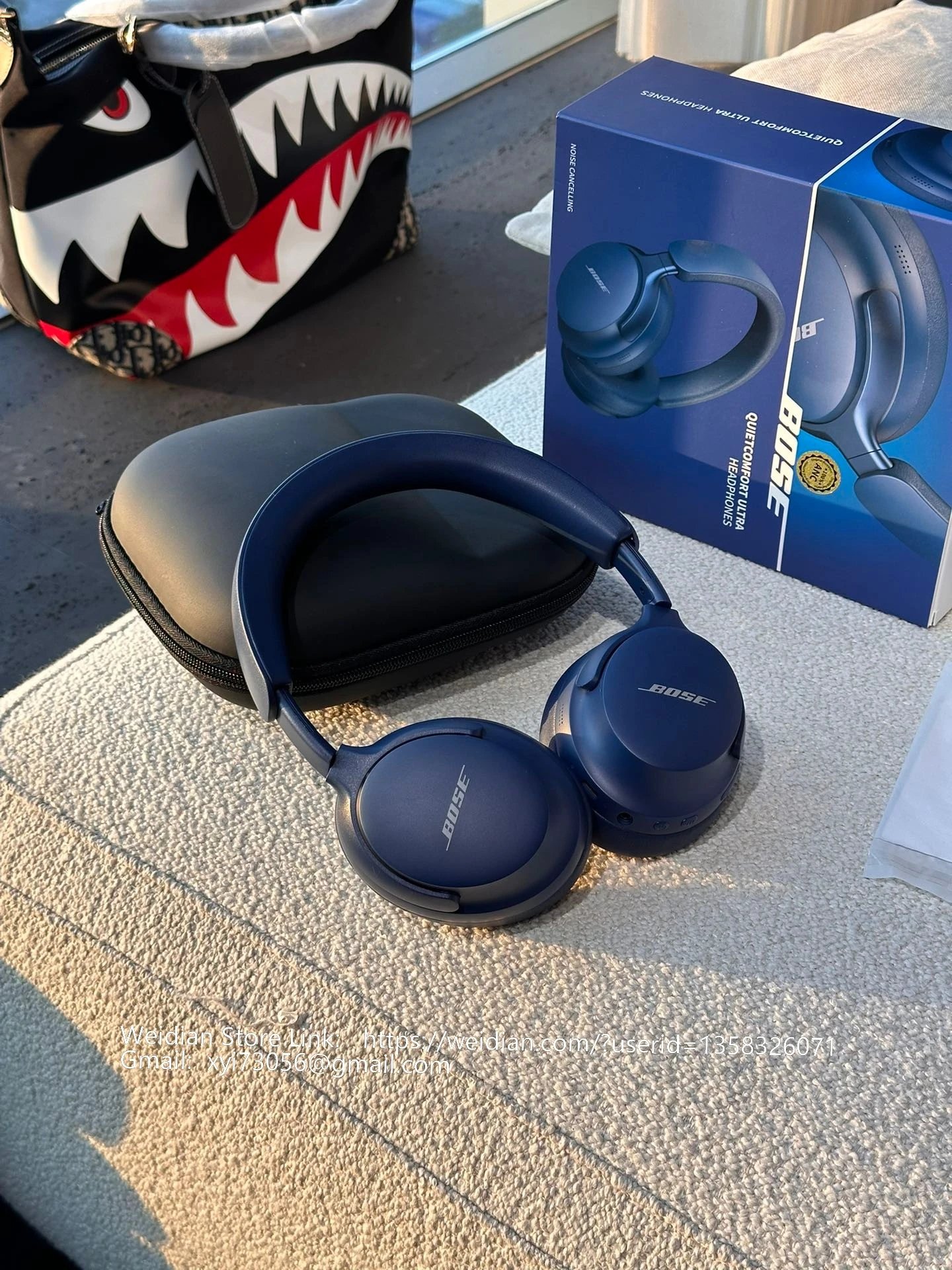 Bose QuietComfort Ultra White Over-Ear Headphones - 53