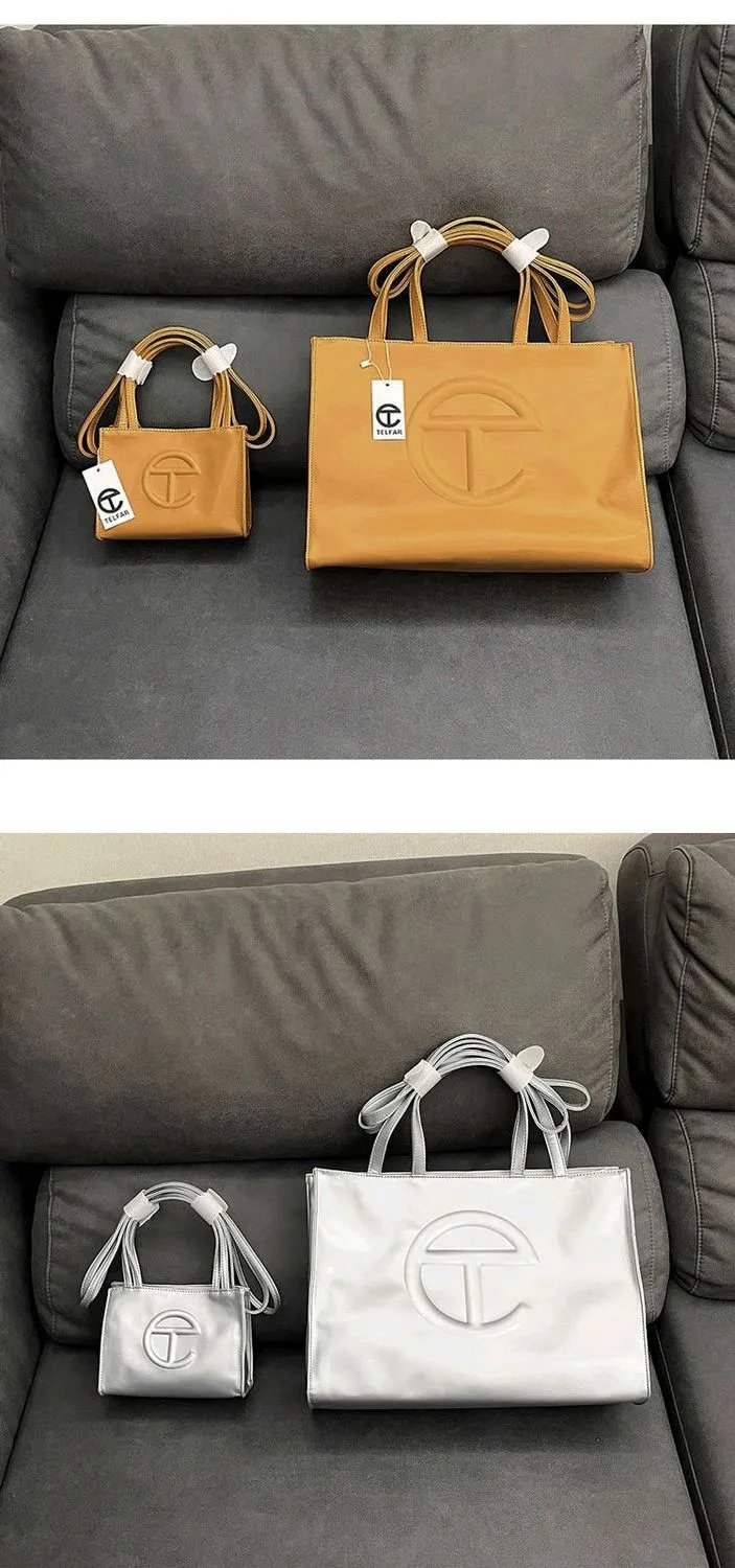 Telfar Shopping Bag Yellow Tote Bag - 21
