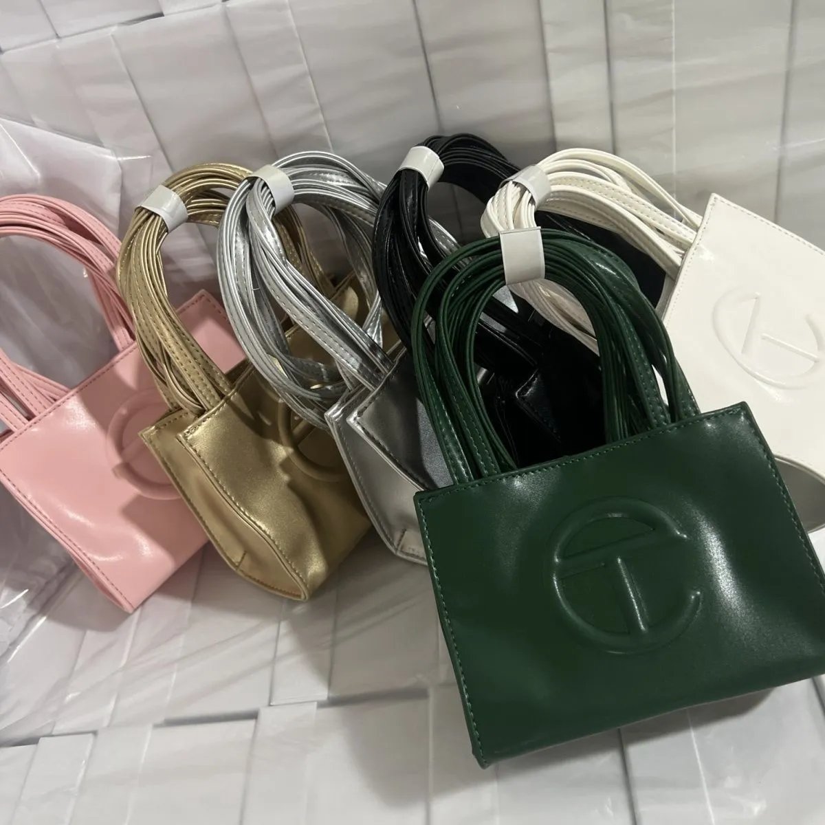 Telfar Shopping Bag Yellow Tote Bag - 6