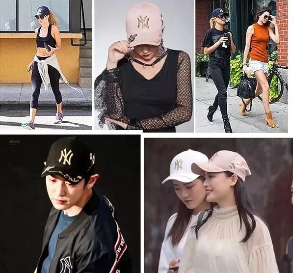 8144 有一种执着叫做无帽不欢跟上潮流彰显个性你只需一顶NY小蜜蜂情侣休闲棒球帽 11