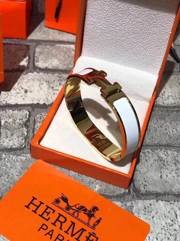 全套礼盒 最高版本情侣款 是时候该亮出你漂亮的手腕了 各路明星同款 HMS爱M仕 H扣金边珐琅手镯手环