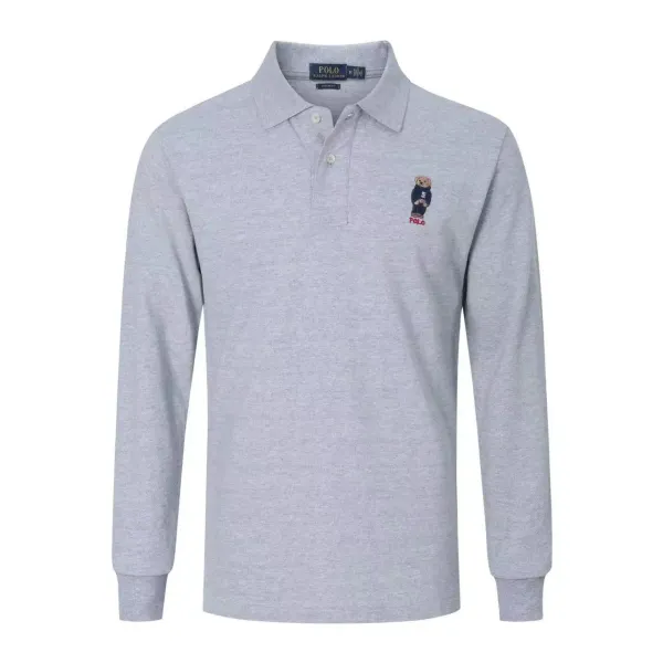 Polo Ralph Lauren Classic Fit Long Sleeve Polo Navy Tops.polo - 36