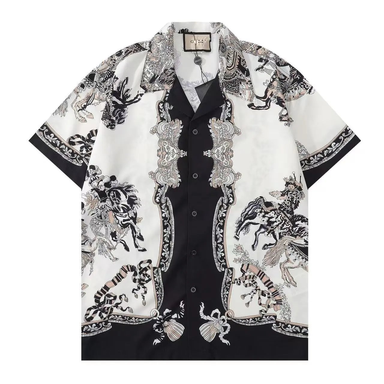 Gucci Horsebit Print Silk Shorts White - 29