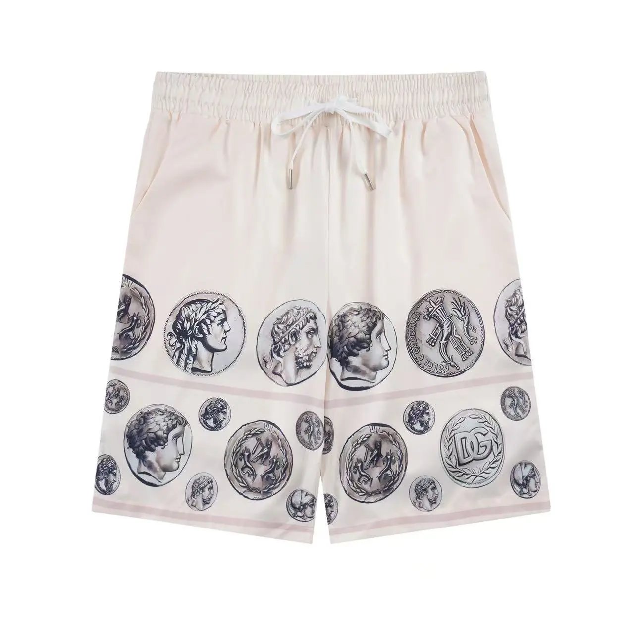 Gucci Horsebit Print Silk Shorts White - 18