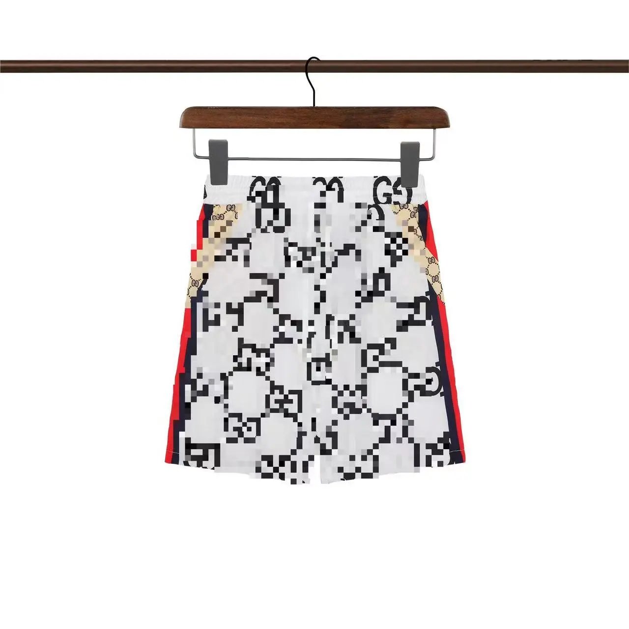 Gucci Horsebit Print Silk Shorts White - 34
