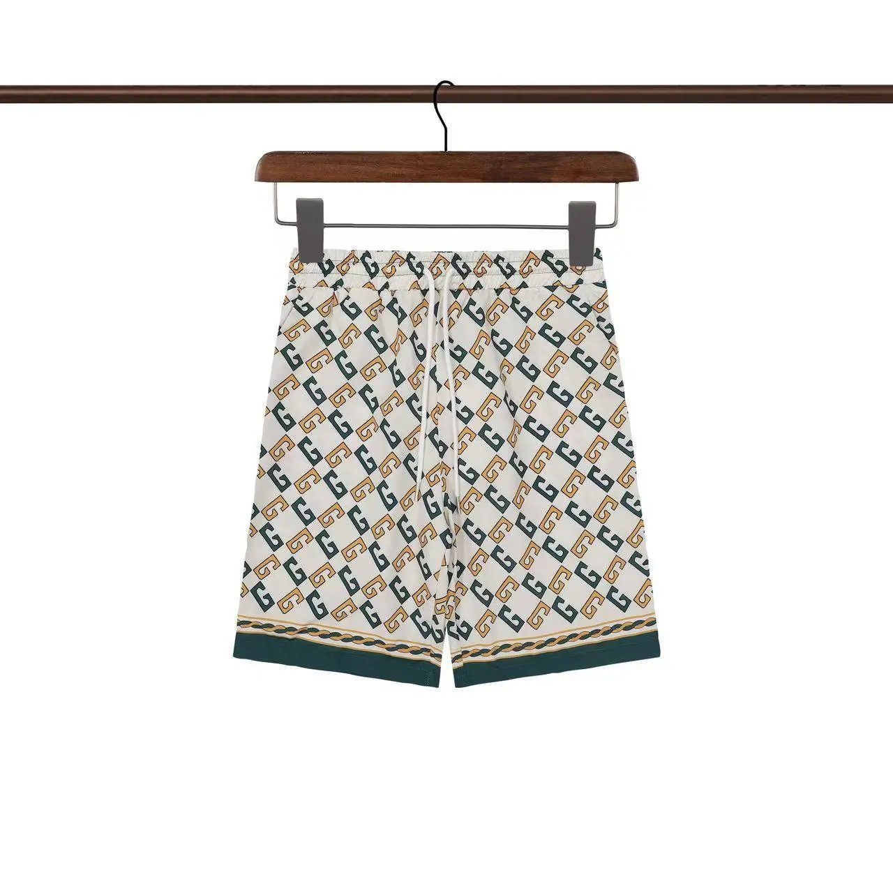 Gucci Horsebit Print Silk Shorts White - 36