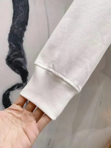 Prada Logo-Embroidered Black Hoodie - 13