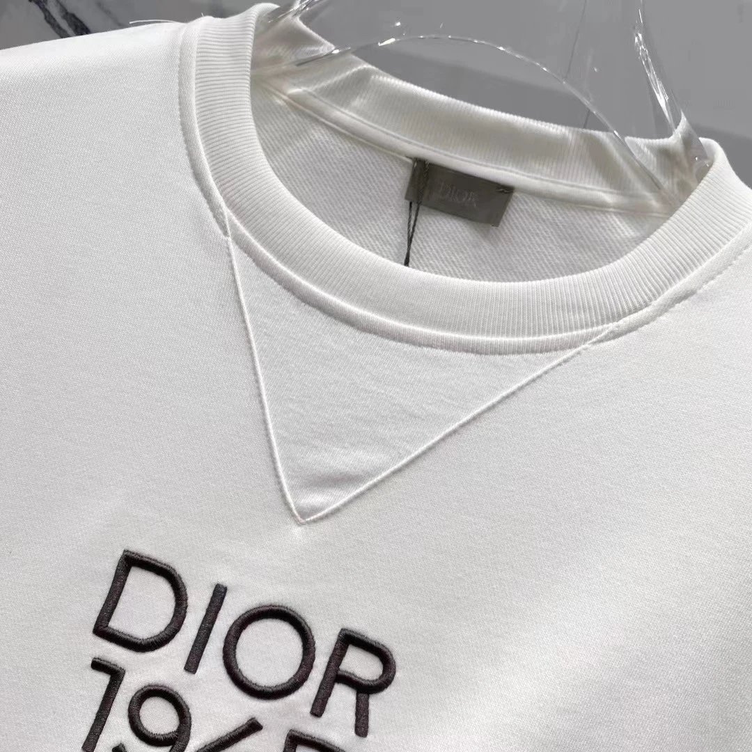 Dior CD Logo Hoodie Charcoal Gray Hoodie - 23