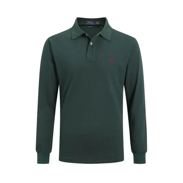 Polo Ralph Lauren Classic Fit Long Sleeve Polo Navy Tops.polo - 28