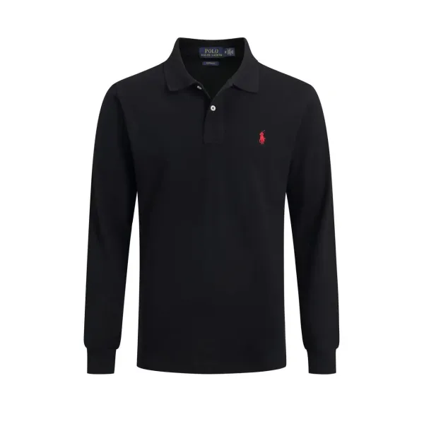 Polo Ralph Lauren Classic Fit Long Sleeve Polo Navy Tops.polo - 27