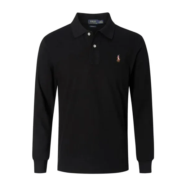 Polo Ralph Lauren Classic Fit Long Sleeve Polo Navy Tops.polo - 33