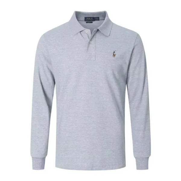 Polo Ralph Lauren Classic Fit Long Sleeve Polo Navy Tops.polo - 32