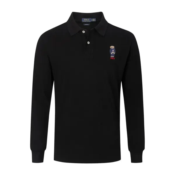 Polo Ralph Lauren Classic Fit Long Sleeve Polo Navy Tops.polo - 37
