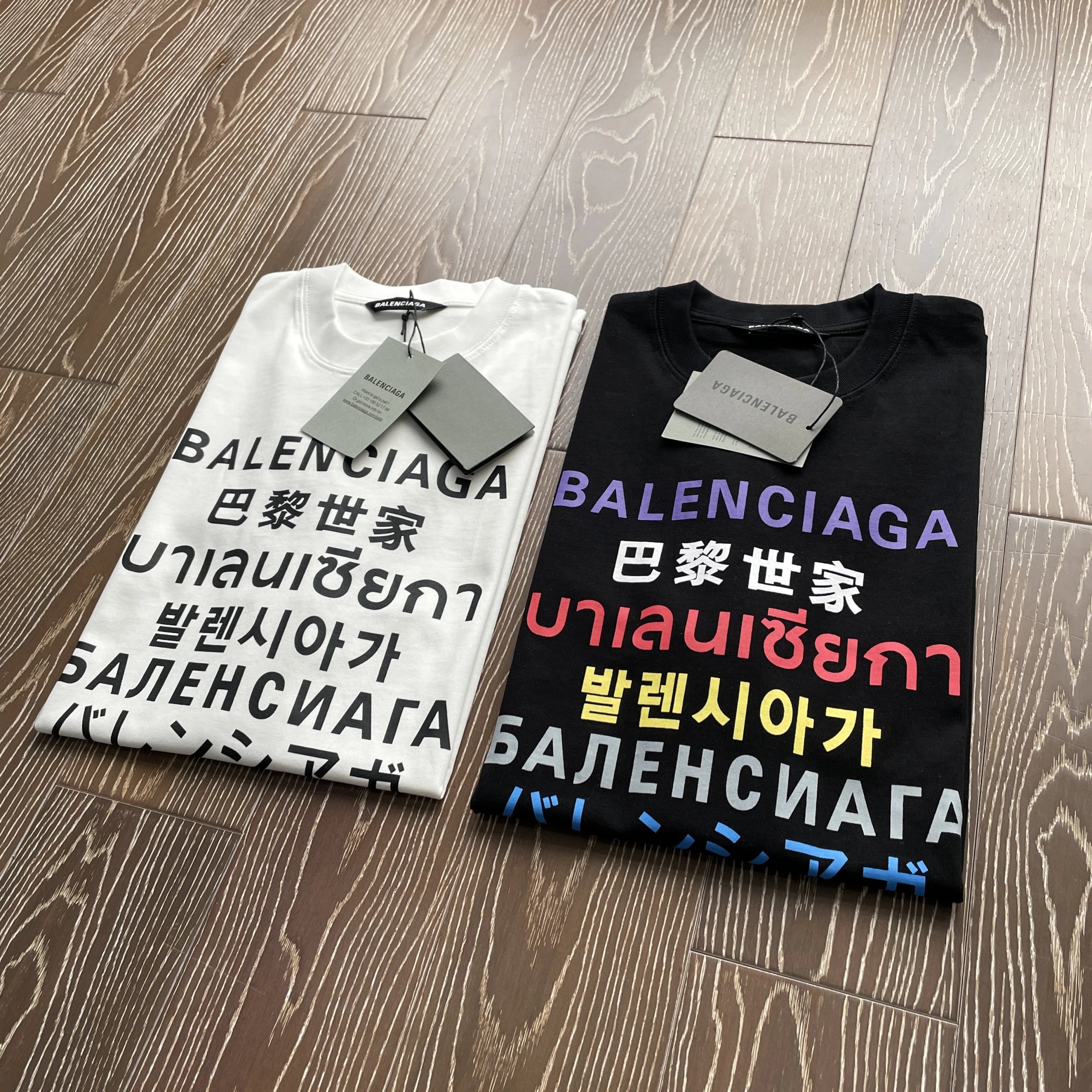 Brand New! 2021 Spring/Summer Matching Couples Short Sleeve Tee in 7 Languages, Two Color Options
