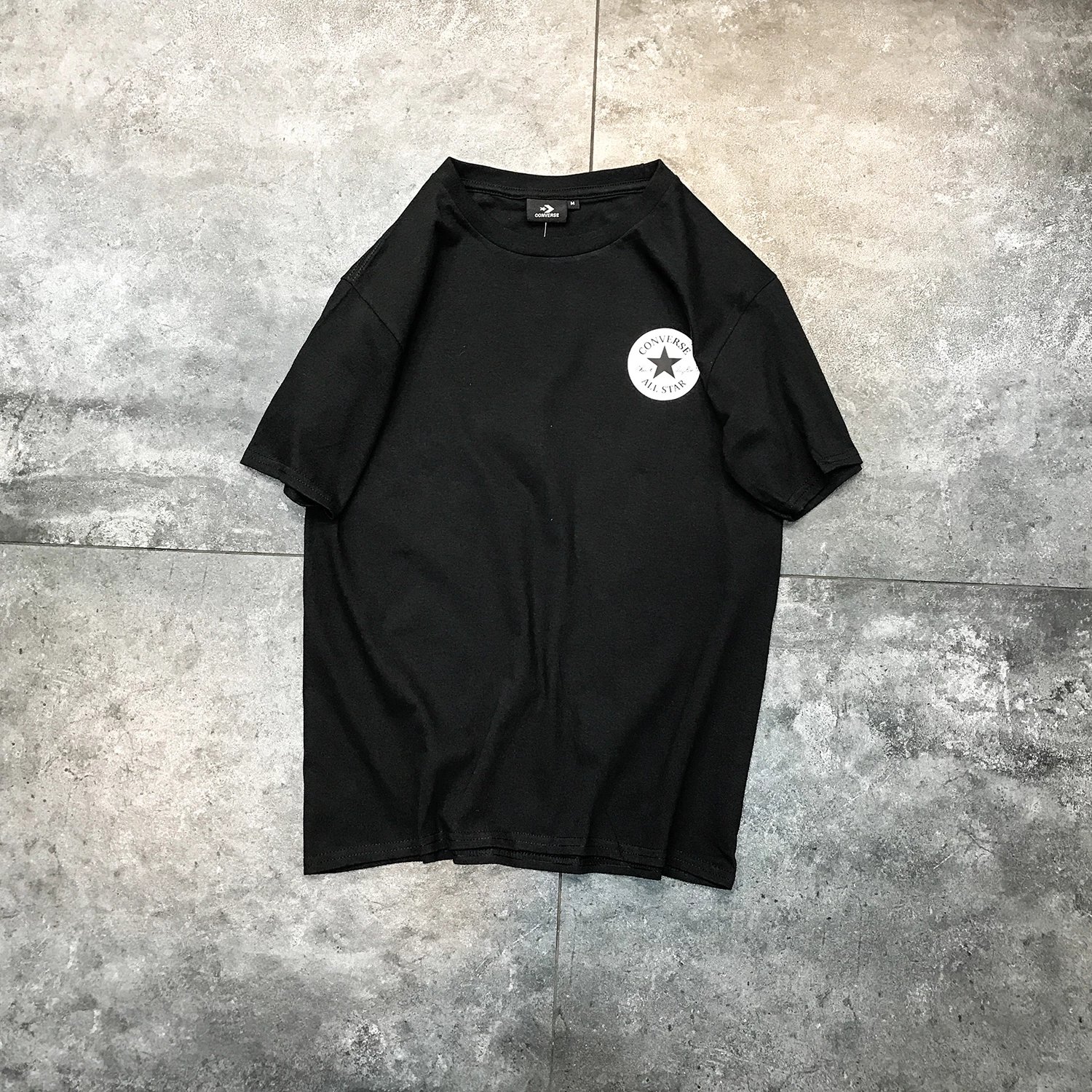 Converse All Star Logo Tee Black T-Shirt Tops.t Shirts - 11