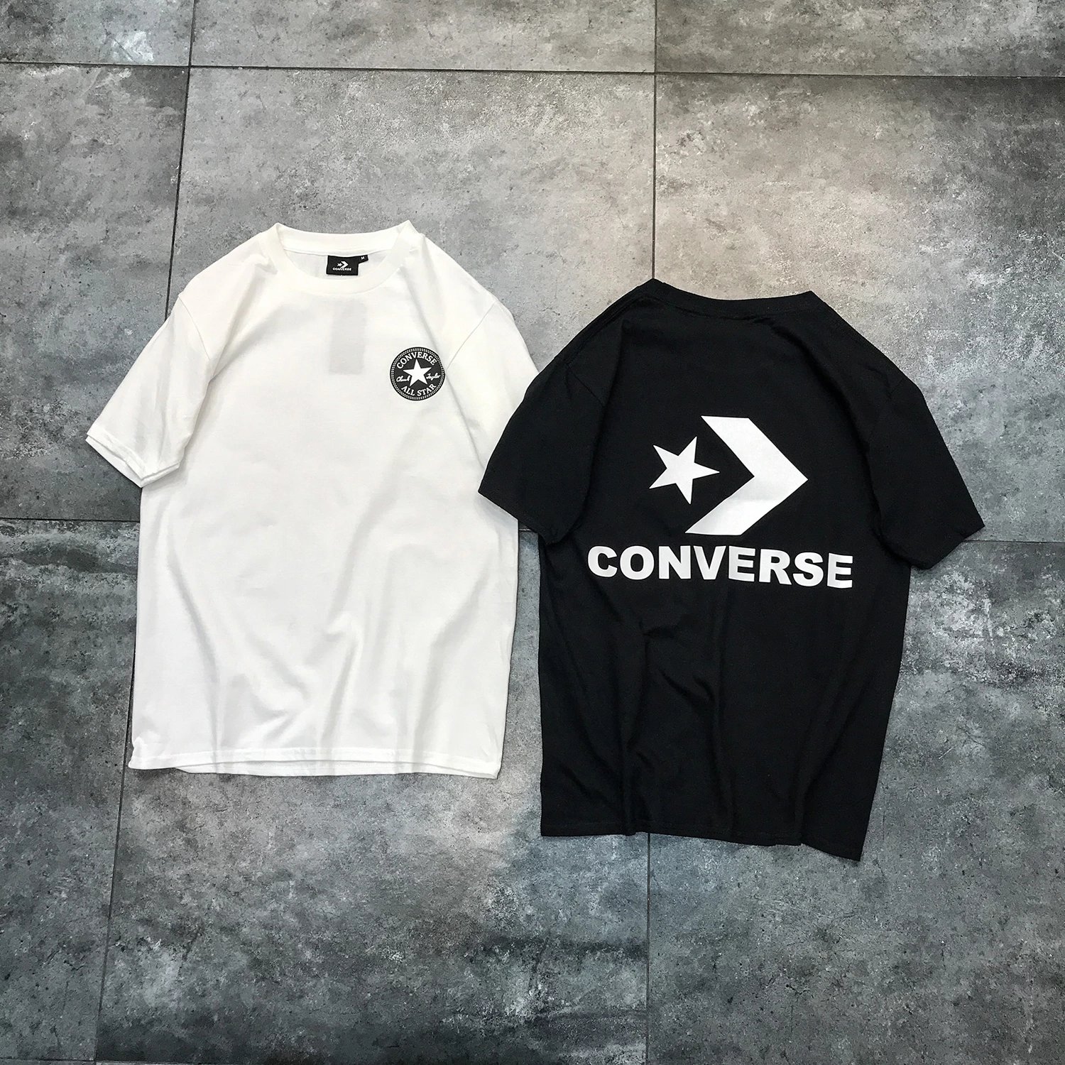 Converse All Star Logo Tee Black T-Shirt Tops.t Shirts - 5